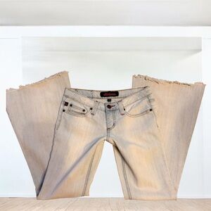 1217 Retro Ultralove Low Rise Super Flare Jeans 3R (27x31) Light Wash Stretch